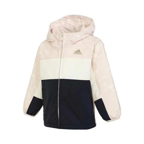 adidas kids阿迪达斯小童2024女小童LK WARM UB JKT梭织外套JF3880