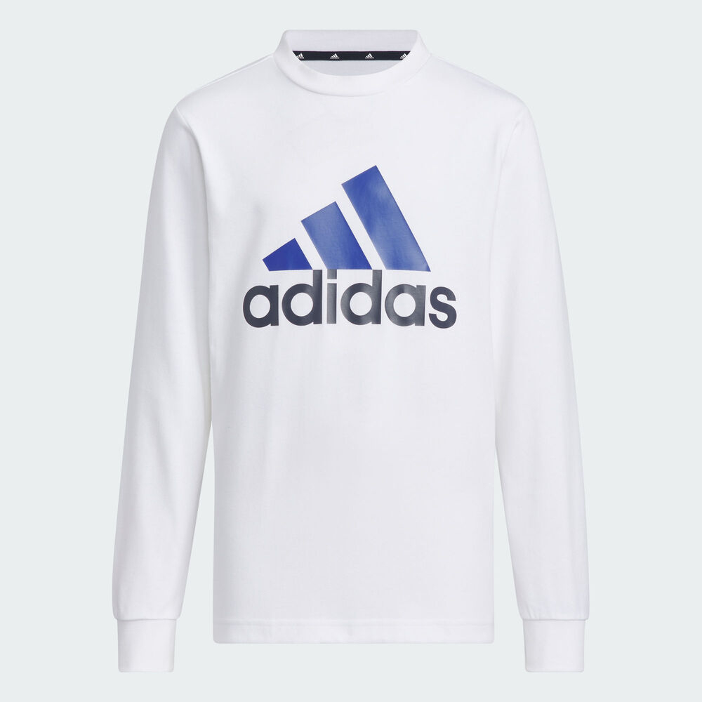 adidas kids阿迪达斯小童2024男大童U BL2 L/S TEE圆领长TIS5191