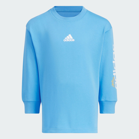 adidas kids阿迪达斯小童2024男小童LK LS T 7/8 SET长袖针织套服JF1368