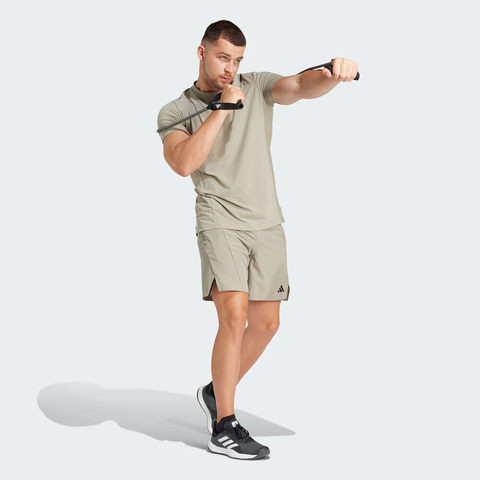 adidas阿迪达斯2025男子D4T TEE针织无领短TIS3817