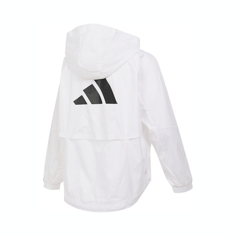 adidas阿迪达斯2025女子HYGLM WINDB梭织连帽外套IS8042