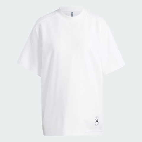 adidas阿迪达斯2025女子aSMC LOGO TEE针织无领短TIB6855