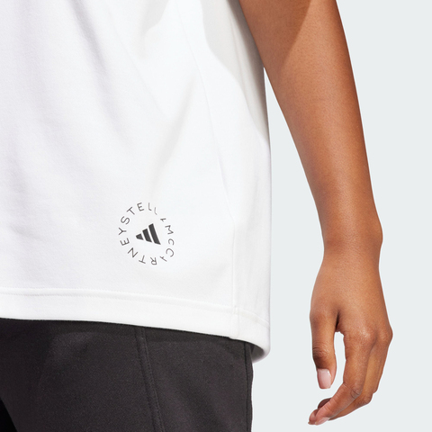 adidas阿迪达斯2025女子aSMC LOGO TEE针织无领短TIB6855