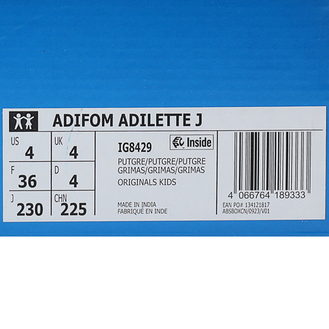 adidas kids阿迪达斯小童2024男大童ADIFOM ADILETTE J凉鞋IG8429