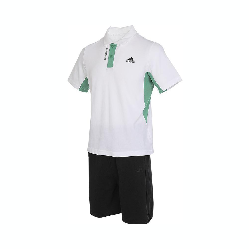 adidas kids阿迪达斯2024男大童JK SPW TN SET短袖针织套服JD5201