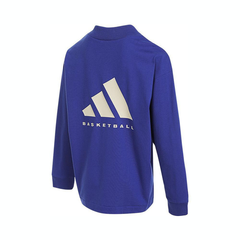 adidas kids阿迪达斯小童2024男大童ONE L/S TEE圆领长TJI9634