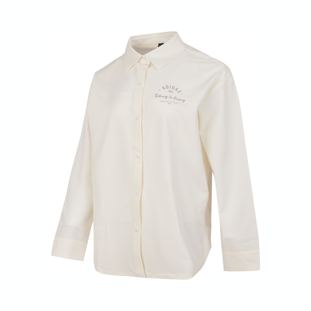 adidas阿迪达斯2024女子W VB SHIRT梭织长袖衬衫JN7779