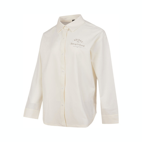 adidas阿迪达斯2024女子W VB SHIRT梭织长袖衬衫JN7779