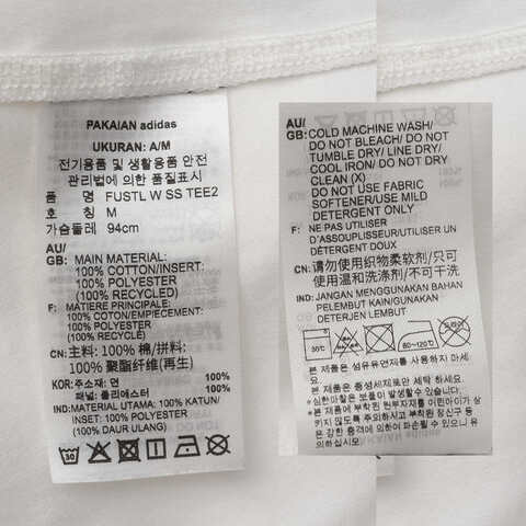 adidas阿迪达斯2024女子FUSTL W SS TEE2圆领短TJN3505