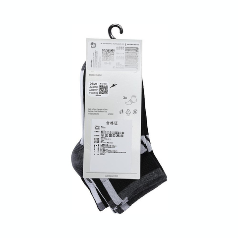 adidas kids阿迪达斯小童2024男大童KIDS ANKLE 3PP袜子JM4660