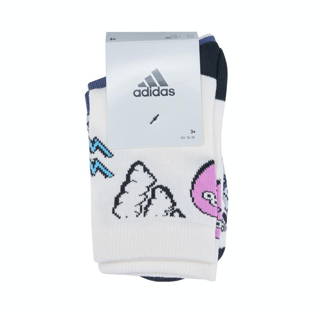 adidas kids阿迪达斯小童2024男大童LK BUBBLES 3PP袜子IW1113