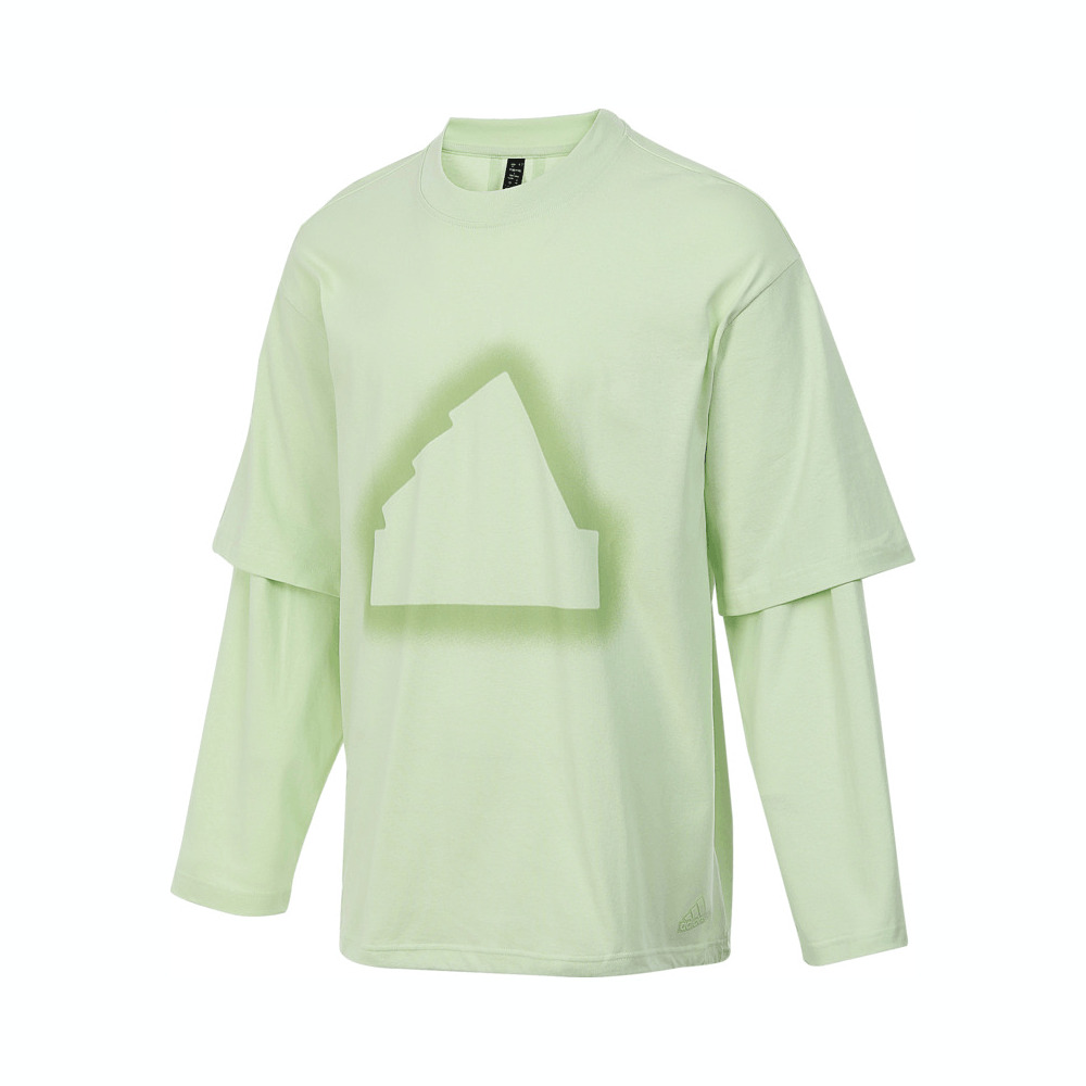 adidas阿迪达斯2024男子FUSTL LS GFX T针织无领长TJD3239