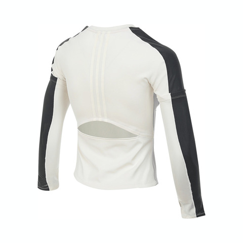 adidas阿迪达斯2024女子FUSTL TEE针织无领长TJJ1575