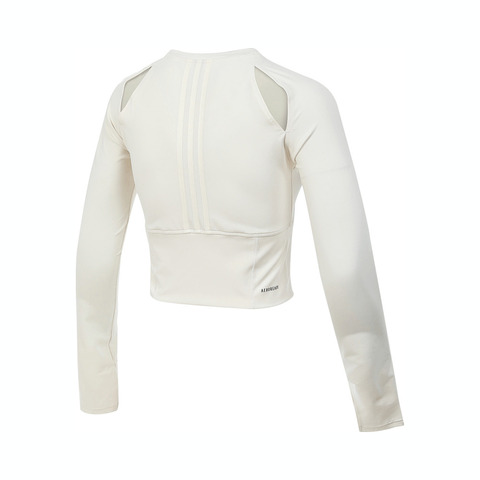 adidas阿迪达斯2024女子FUSTL LS TEE针织无领长TJJ1594