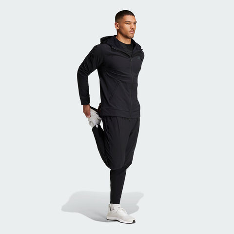 adidas阿迪达斯2025男子D4T CR FZ HD梭织连帽外套IN5607