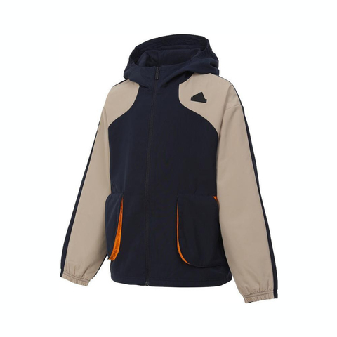 adidas阿迪达斯2024男大童JK WV JKT梭织外套JJ4958