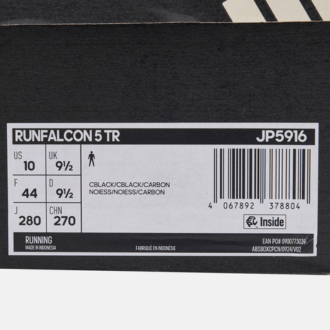 adidas阿迪达斯2025男子RUNFALCON 5 TR跑步常规JP5916