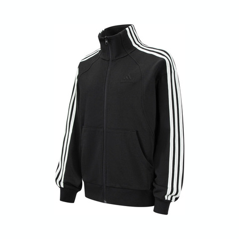 adidas阿迪达斯2025女子W 3S JKT2针织无帽外套JN0759