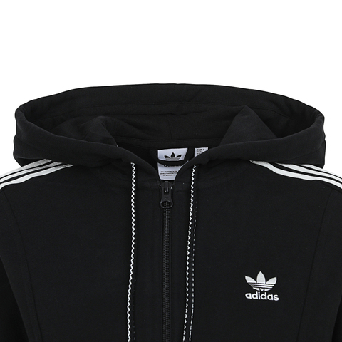 adidas originals阿迪三叶草2024女子ADI ZIP UP HOOD针织外套JM8056