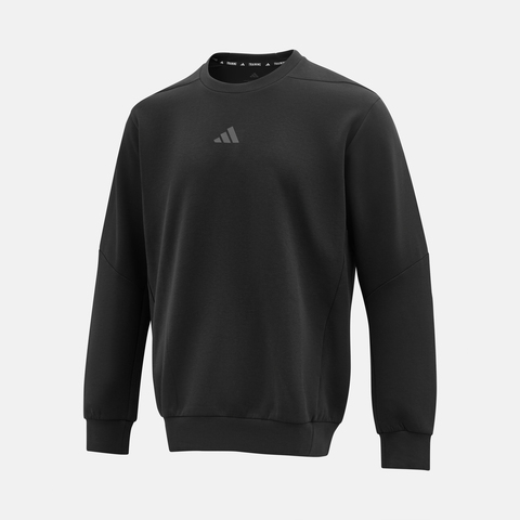 adidas阿迪达斯2025男子D4T CREW SWEATS针织无帽卫衣JJ4642