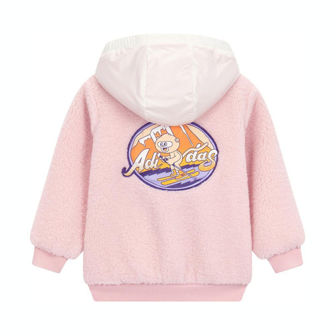 adidas kids阿迪达斯小童2024女婴童IN WARM SET长袖针织套服JC9368