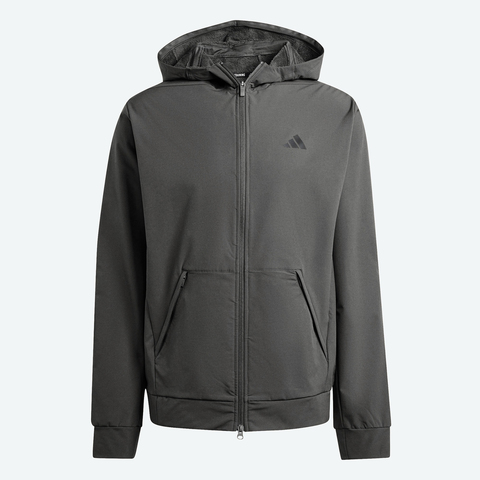 adidas阿迪达斯2025男子D4T CR FZ HD梭织连帽外套IX9059