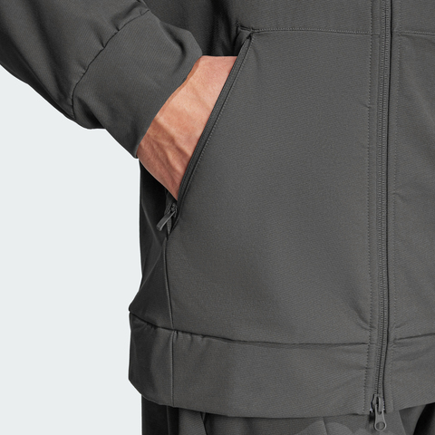 adidas阿迪达斯2025男子D4T CR FZ HD梭织连帽外套IX9059