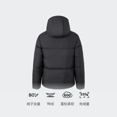adidas阿迪达斯2025男子PUFFY DOWN JKT厚羽绒服-短JV6187