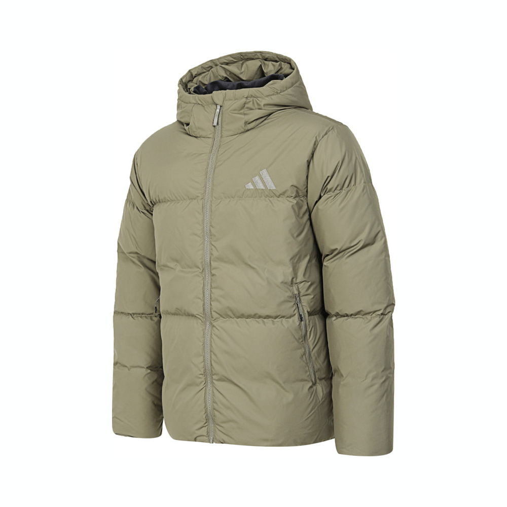 adidas阿迪达斯2024男子PUFFY DOWN JKT厚羽绒服-短JV6188