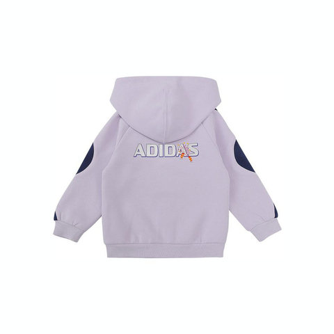 adidas阿迪达斯2024女婴童IN KN FZHD SET长袖套服JM5834