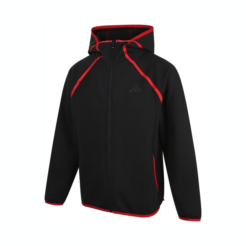 adidas kids阿迪达斯小童2024男大童JK KN JKT HOODY针织连帽外套JN4375