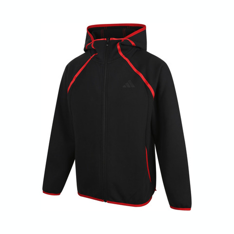 adidas kids阿迪达斯小童2024男大童JK KN JKT HOODY针织连帽外套JN4375