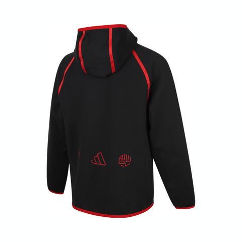 adidas kids阿迪达斯小童2024男大童JK KN JKT HOODY针织连帽外套JN4375