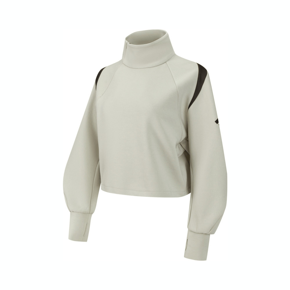 adidas阿迪达斯2024女子FUSTL W P CREW针织圆领套衫JM2456