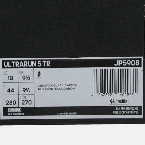 adidas阿迪达斯2025男子ULTRARUN 5 TR跑步常规JP5908