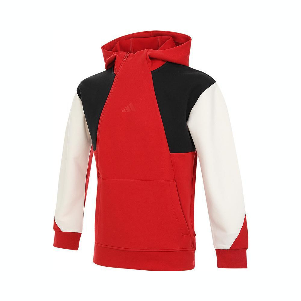 adidas kids阿迪达斯小童2024男大童JK KN HOODY针织连帽卫衣JN4369