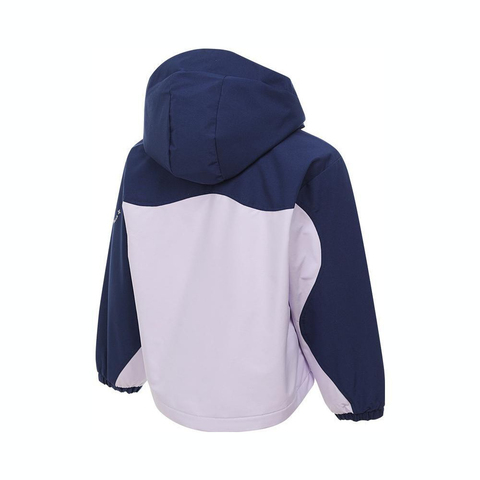 adidas阿迪达斯2024女小童LK JKT HOODY梭织连帽外套KB0578