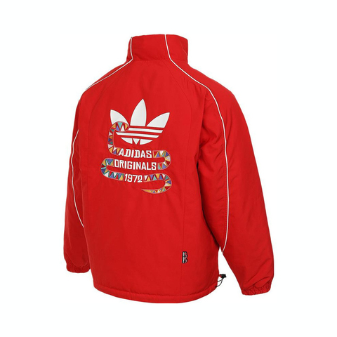 Adidas Original阿迪三叶草2024男子LNY REV JACKET厚棉服KA0822