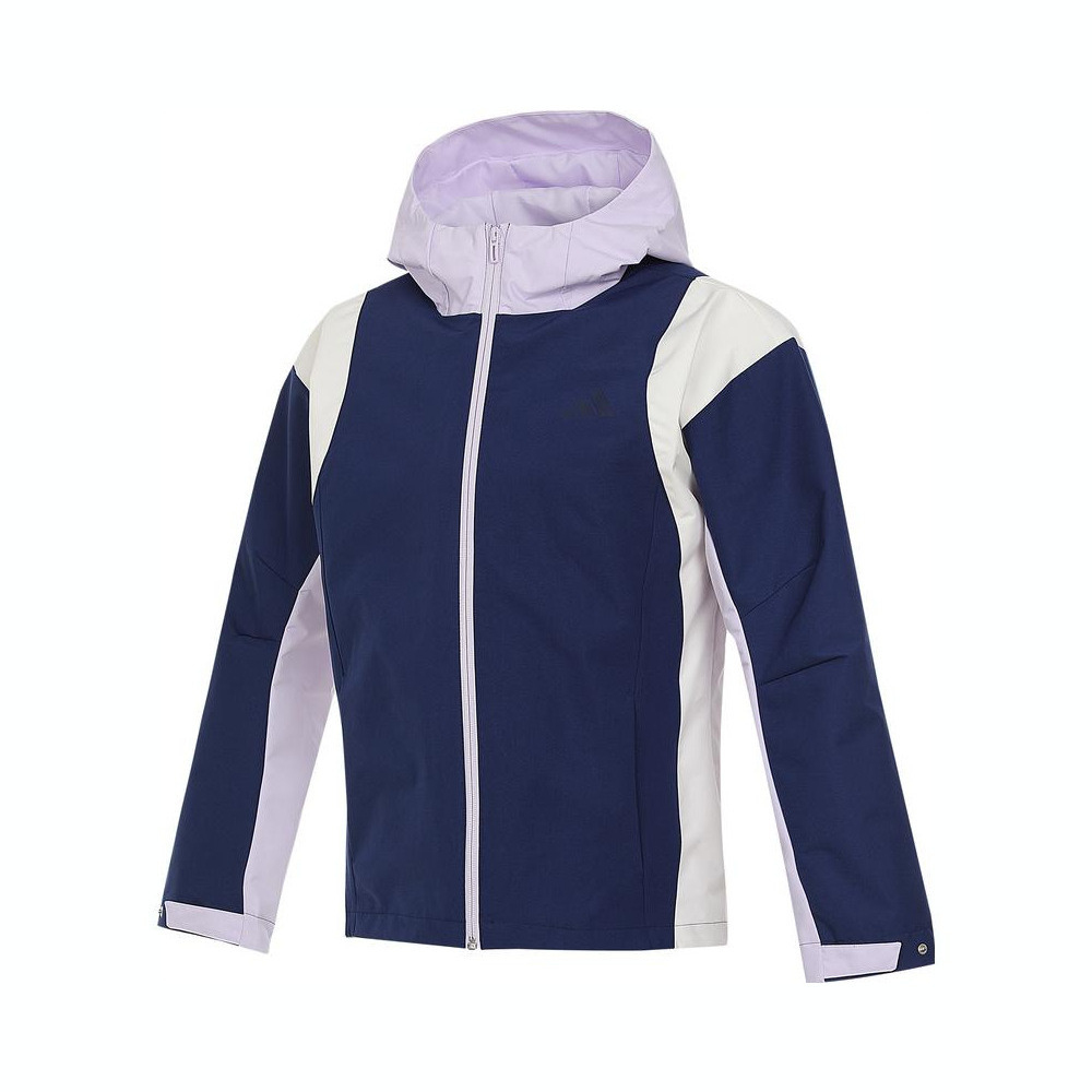 adidas kids阿迪达斯小童2024男大童JK JKT HOODY梭织连帽外套KB0579