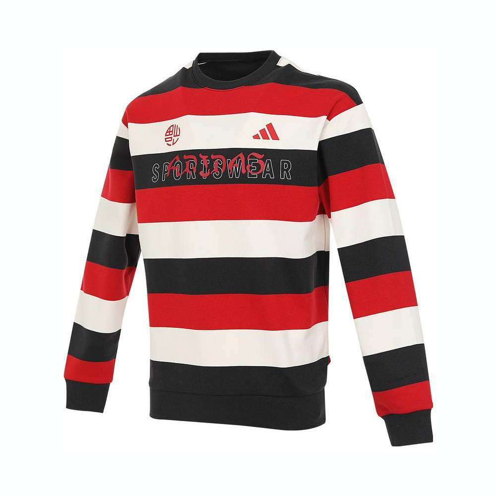 adidas kids阿迪达斯小童2024男大童JK KN CREW针织无帽卫衣KB0581