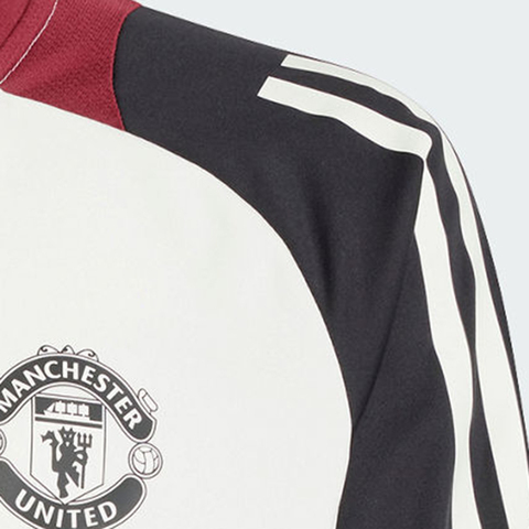 adidas阿迪达斯2024男大童MUFC TR TOPY针织无帽卫衣JE3739