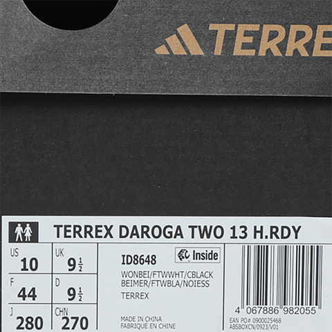adidas阿迪达斯2025中性TERREX DAROGA TWO 13 H.RDY户外常规ID8648