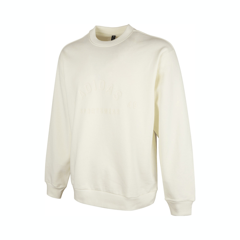 adidas阿迪达斯2025男子ST FL LOGO SWT针织无帽卫衣JL6064