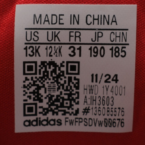 adidas阿迪达斯2025男小童DURAMO SL2 BOA K跑步常规IH3603