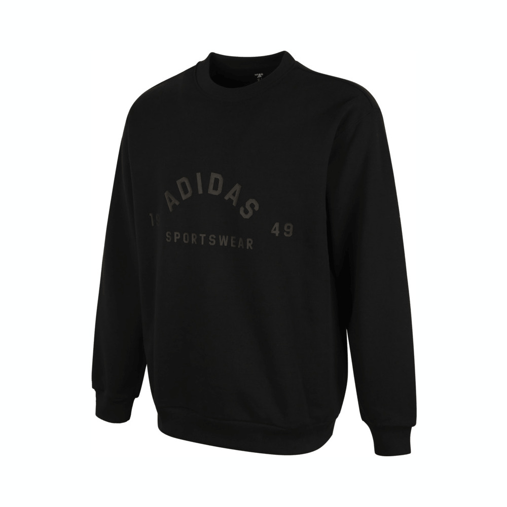 adidas阿迪达斯2025男子ST FL LOGO SWT针织无帽卫衣JL6063