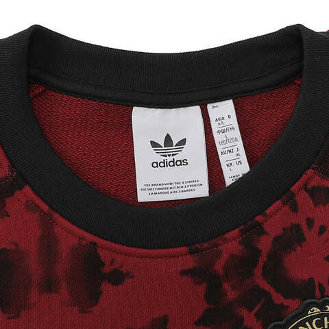 adidas阿迪达斯2024男子MUFC CNY CR针织无帽卫衣JF0364