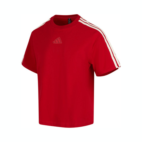 adidas阿迪达斯2024女子CW SS TEE针织无领短TJM8836