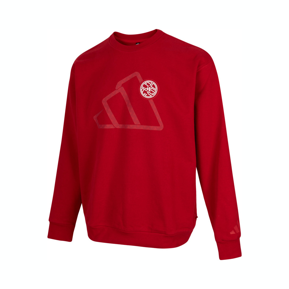 adidas阿迪达斯2024男子CM DK CREW针织无帽卫衣JM1003