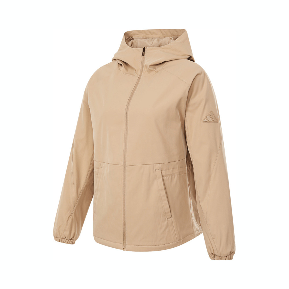 adidas阿迪达斯2025女子MT ALL DAY JKT梭织连帽外套JM8813