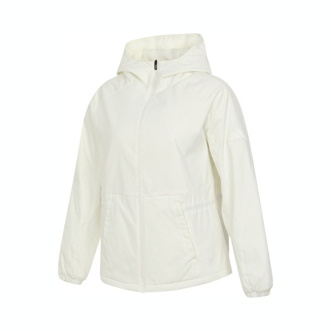 adidas阿迪达斯2025女子MT ALL DAY JKT梭织连帽外套JZ4151